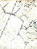 Ordnance survey map showing Wootton Pillinge around Green Lane Crossing in 1883